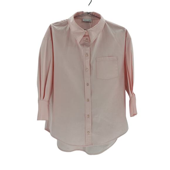Anine Bing 'Mika' Pink Cotton Oversized Shirt Size S / P - Picture 1 of 3